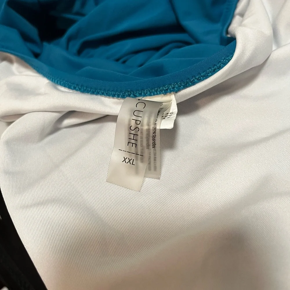 Teal Halter Neck Swimsuit - Picture 7 of 10